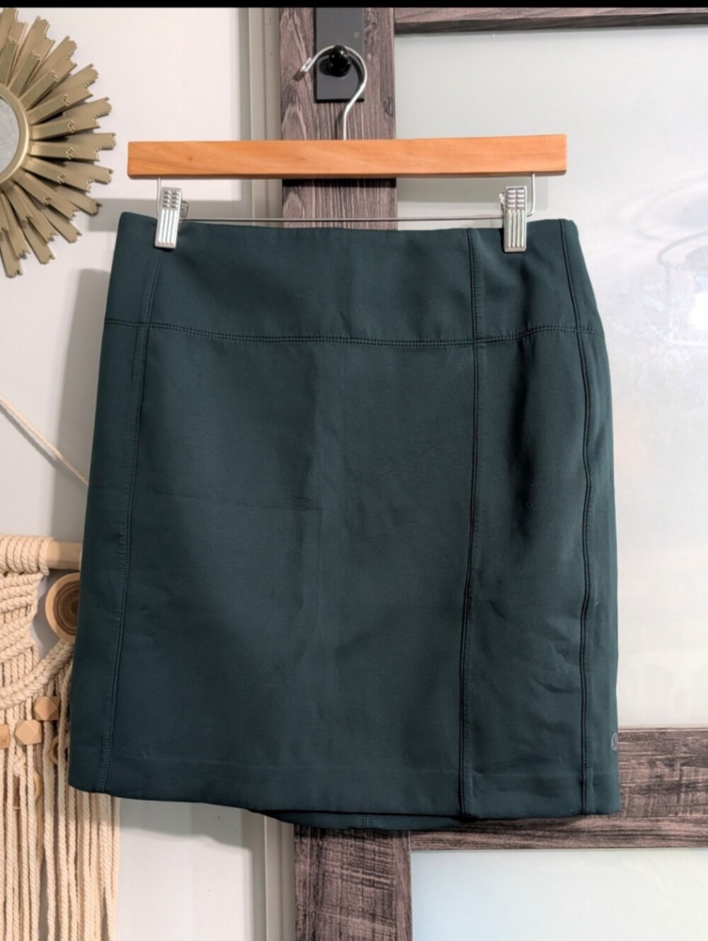 Lululemon  &Go Cityfarer Pencil Skirt  Dark Fuel Green